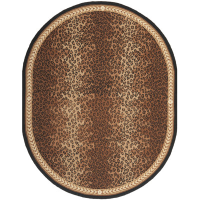 Altman Hand Hooked Wool Animal Print Rug