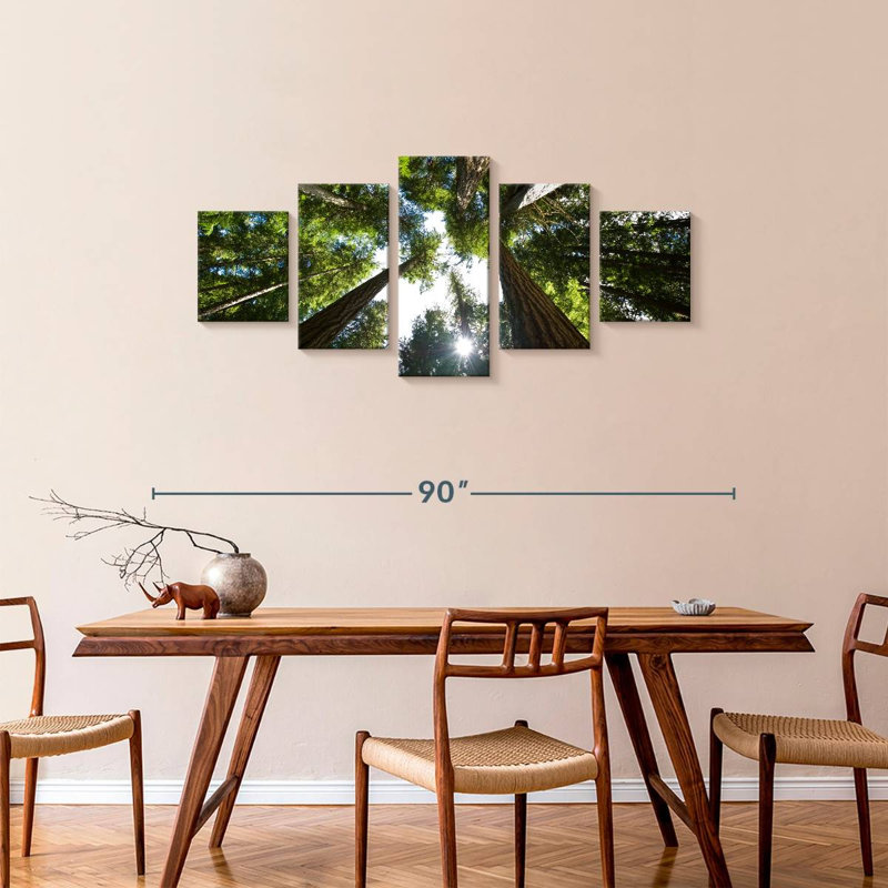 Low Angle Cedar Trees, 34" H x 74" W