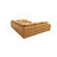 Canapé modulaire à large accoudoirs en cuir assorti-130833874