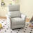 PU Leather Rocker Doron Chair with metal base