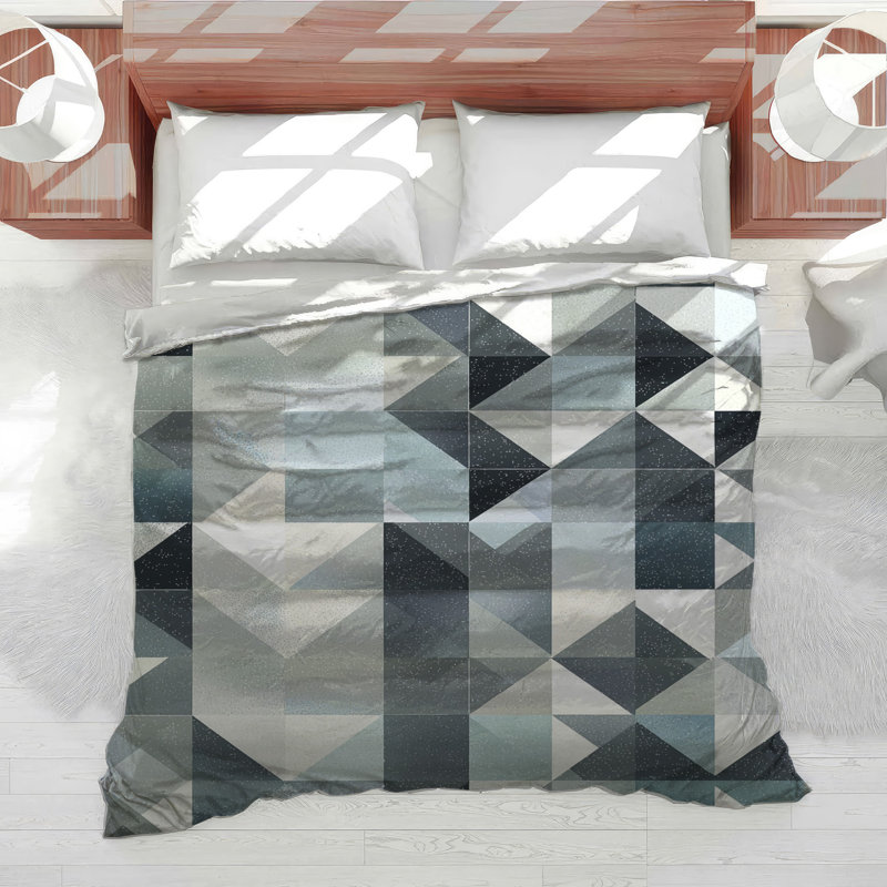 Abstract Geometric Bedding Abstract Comforter Modern, King Comforter