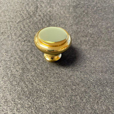 (5 Pack) 1-1/4 inch  Button Knob Solid Brass