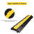 Yescom Cable Ramp Protector 1 Channel Garden Hose Protecitive 22000 Lbs Load Capacity Heavy Duty Speed Bump for Road Driveway Walkway