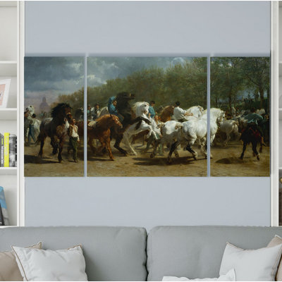 « the cheval fair », reproduction d’image multi-pièces sur toile