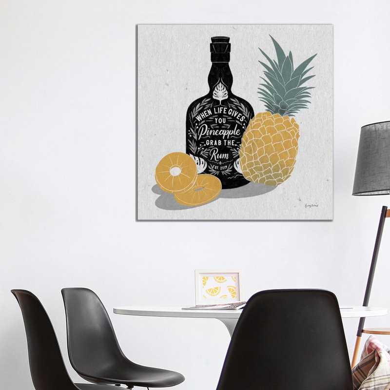 Fruity Spirits Rum by Becky Thorns - Wrapped Canvas Print, 93.98 cm H x 93.98 cm W x 3.175 cm D