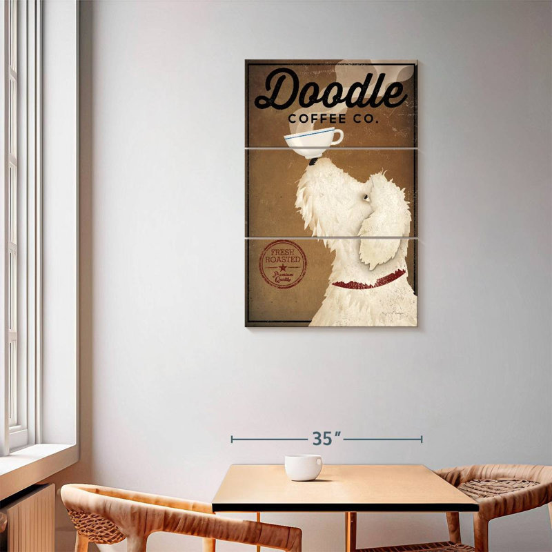 Brampt Doodle Coffee, 57" H x 36" W
