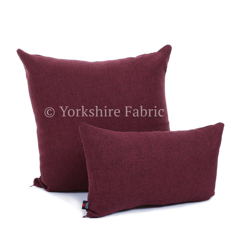 Irvine Square Cushion, Medium, Wine