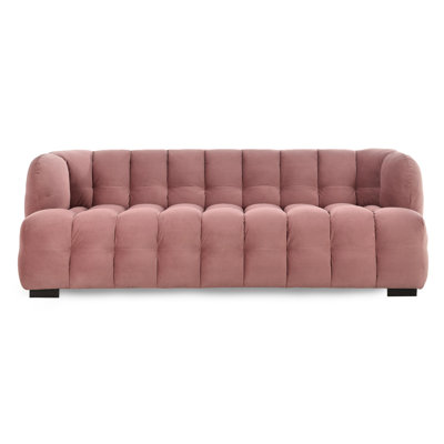 Petra Velvet 89" Sofa Blush