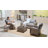 Wahkon Wicker/Rattan 4 - Person Seating Group With Swivel Chairs and Cushions-603740595