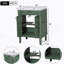 Meuble-lavabo 24 po avec lavabo supérieur, meuble de rangement moderne à 2 niveaux, meuble-lavabo simple, grandes tablettes de rangement-1144973204