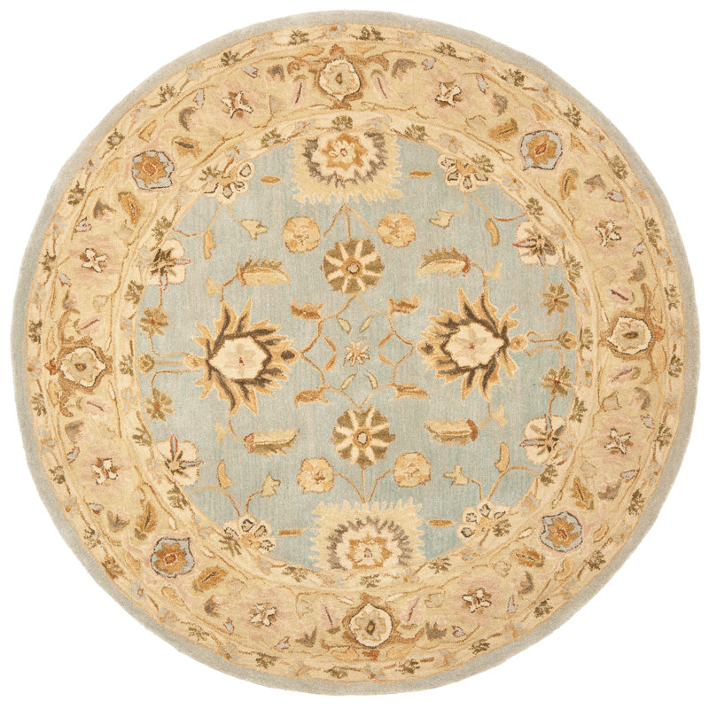 Tingley Hand Tufted Wool Oriental Rug, Round 6'