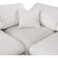 Canapé modulaire en velours 160 po conforme à la norme CAL117-88400029
