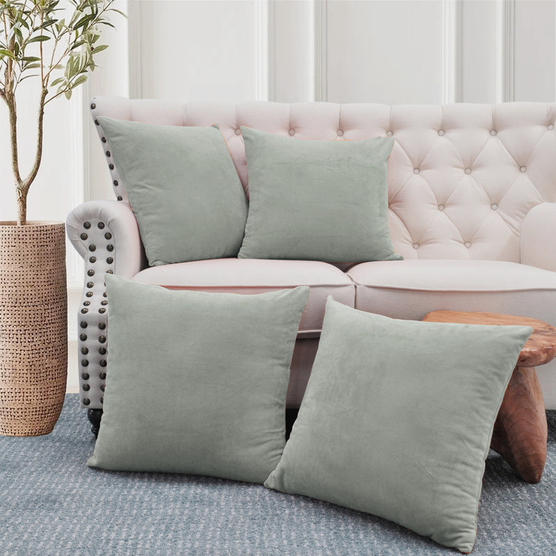 Housse de coussin Supersoft, Gris clair