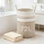 Grand panier à linge avec poignées, panier de rangement pliable de 72 L pour les vêtements, les couvertures et les jouets, organisateur en corde de coton naturel pour la chambre à coucher, la chambre de bébé et la salle de bain