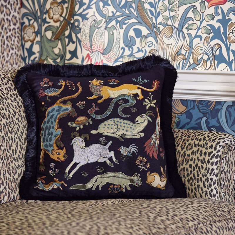 Trematonia Cotton Throw Square Pillow Cover & Insert