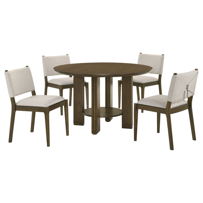 Ferrell 5-piece Round Dining Table Set