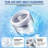 2.8 Cu.ft Portable Washer, Full Automatic Washing Machine With 4 Program 4 Water Level 3 Water Temp For Apartment, Rv, Dorms