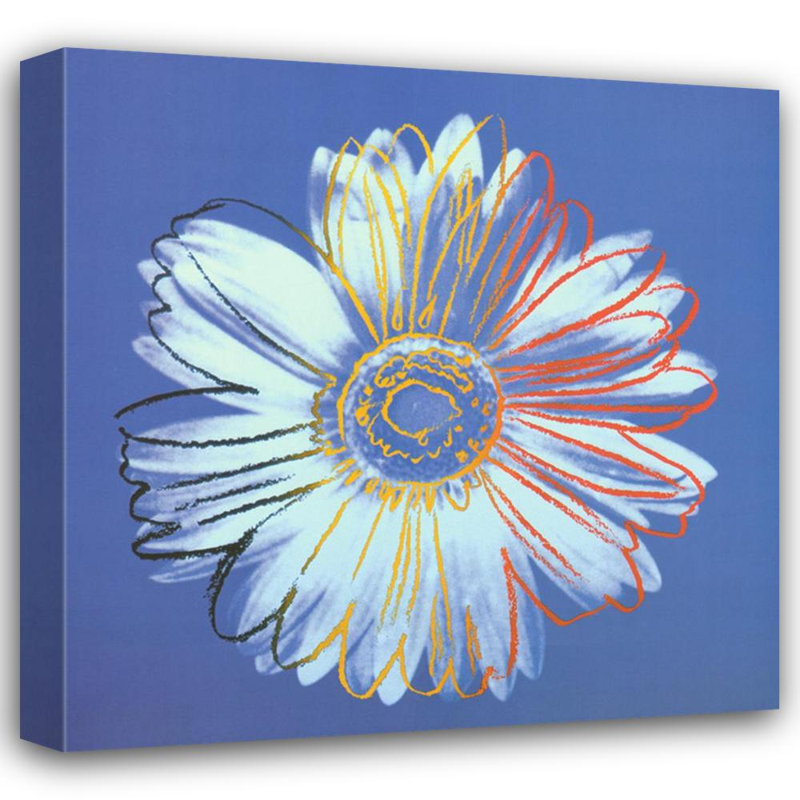 Marguerite, c.1982 (bleu sur bleu), H 20 po x l 20 po
