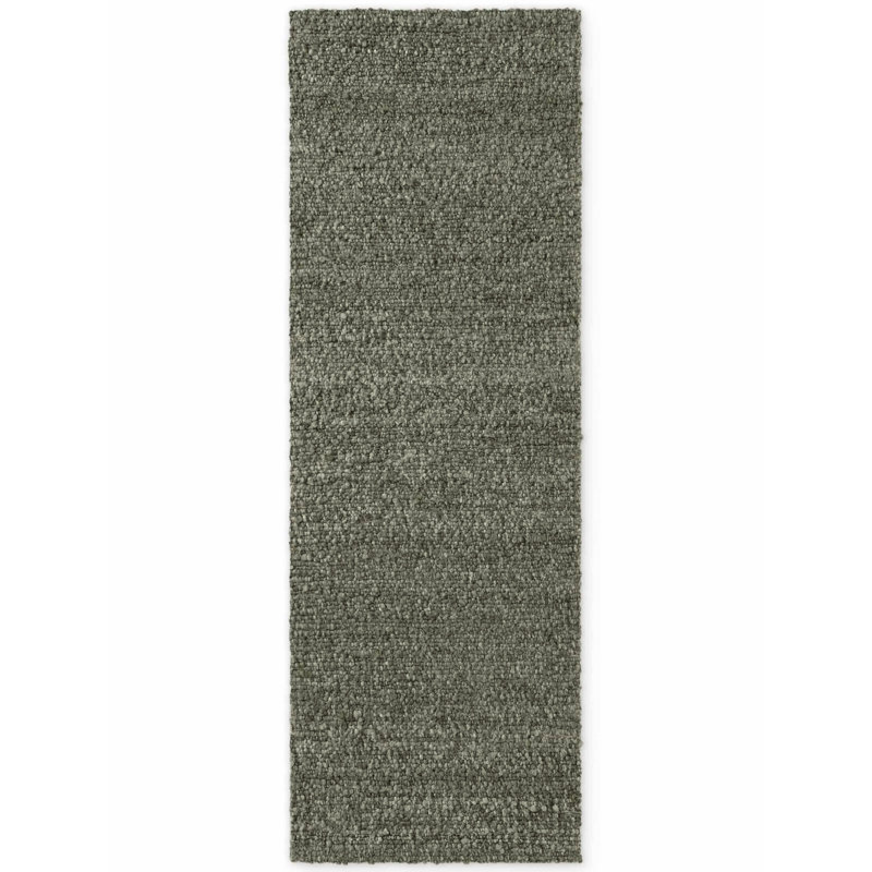 Hand Woven Area Rug, Green, Runner 80 x 300 cm