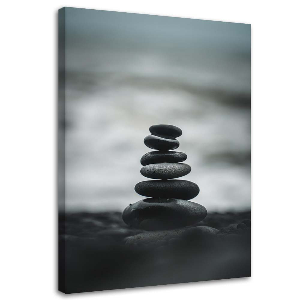 Leinwandbild Stones Sea Spa Zen