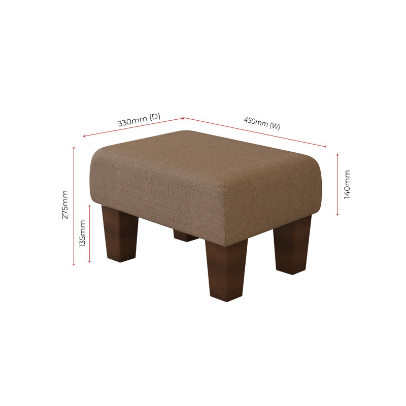 Autryville Wood Contemporary Leg, Mahogany, Poz, Mocha Brown