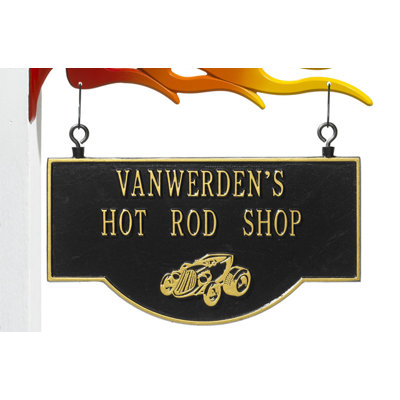 Garage 2-Line Hanging Sign