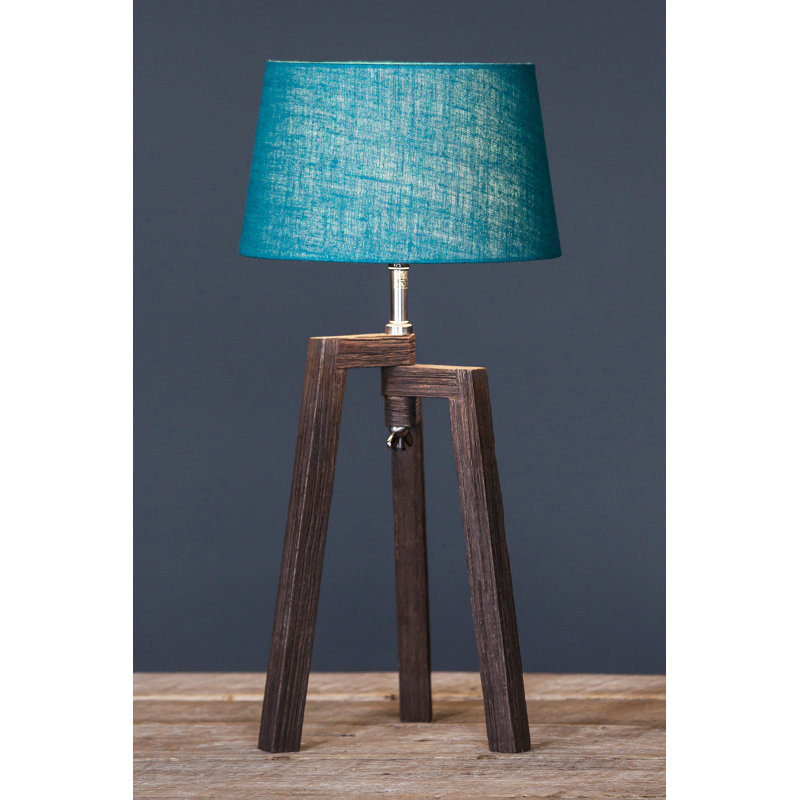 Lampe de table brun 20 po Garcia, bleu