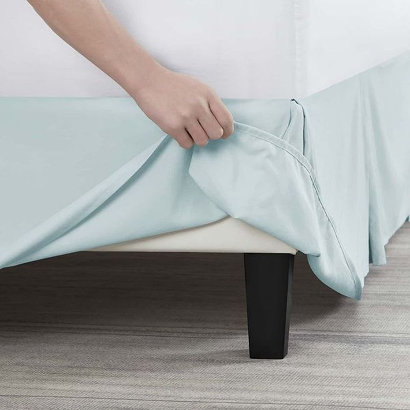 Luxury Pleated 14" Bed Skirt, Aqua, Twin XL