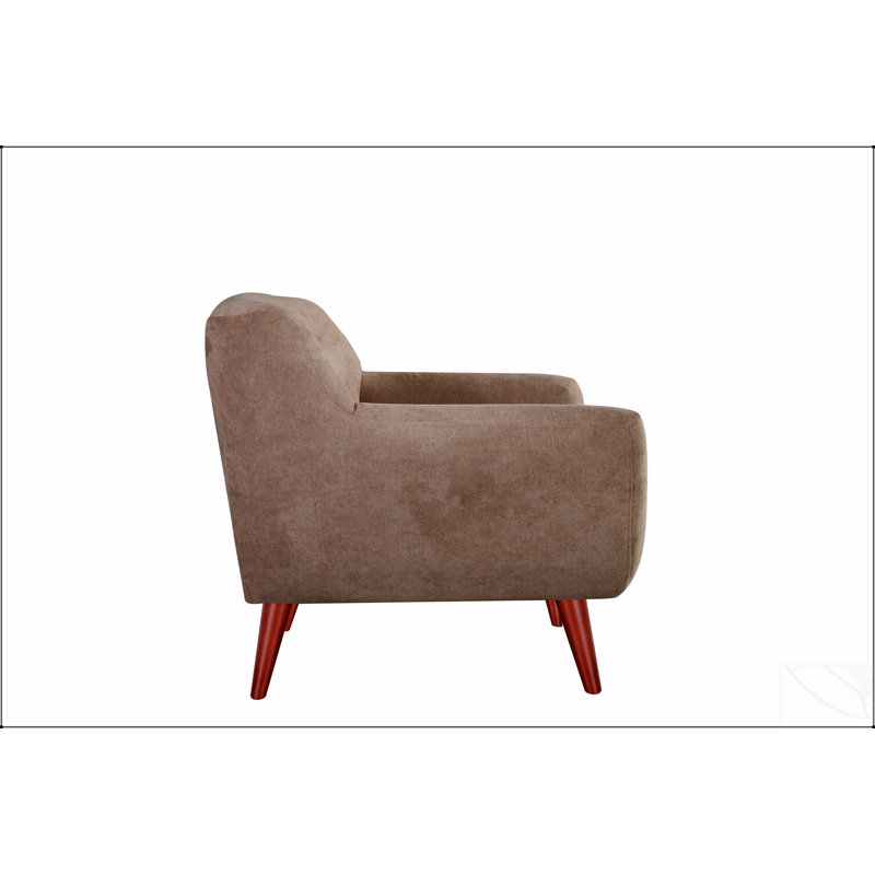 Chaise BRENNA avec un design peu encombrant, un style épuré et un confort inégalé pour les espaces de vie modernes, Tanné