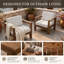 Chaise de patio d'extérieur en bois massif-1864111733