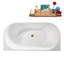 Baignoire autoportante et plateau 58,5 "avec drain interne Streamline-101698013