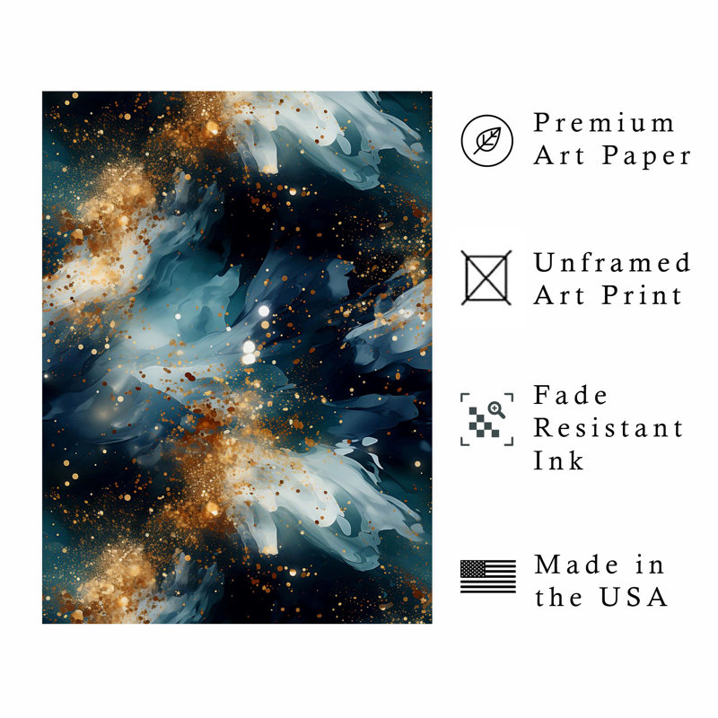 «Abstract Myst Elegance VII», reproduction d'art moderne sans cadre, H 36 po x l 24 po
