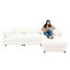 Contemporary 3 chenille avec rangement blanc chic et moderne-1058821084