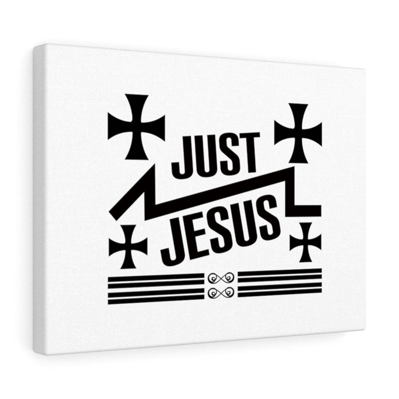 Just Jesus Cross - Wrapped Canvas Print, 28cm H x 36cm W