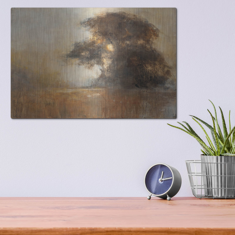 Art mural en métal Winston Porter «First Light 1» par Julia Purinton, H 12 po x l 16 po
