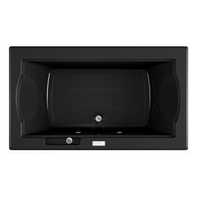 Baignoire d'hydromassage encastrée en acrylique avec lumière 72 po x 42 po Fuzion