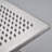 Rain Adjustable Shower Head 2.5 GPM GPM with Self-Cleaning