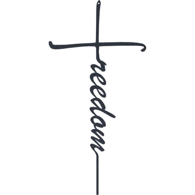 Freedom Cross Wall Décor