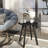 Round Metal Outdoor Side Table , 17.75'' in. W 17.75'' in. D-1823455285