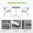Patio Dining Set with Square Table-750969884