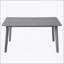 Ensemble de salle à manger rustique de style campagnard avec table rectangulaire, 4 chaises rembourrées et banc, idéal pour les réunions de famille et les repas confortables-1960128137-1960128143