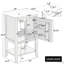 Meuble-lavabo de 20 po avec lavabo, porte à fermeture douce, support de rangement et tablette ouverte-116657547