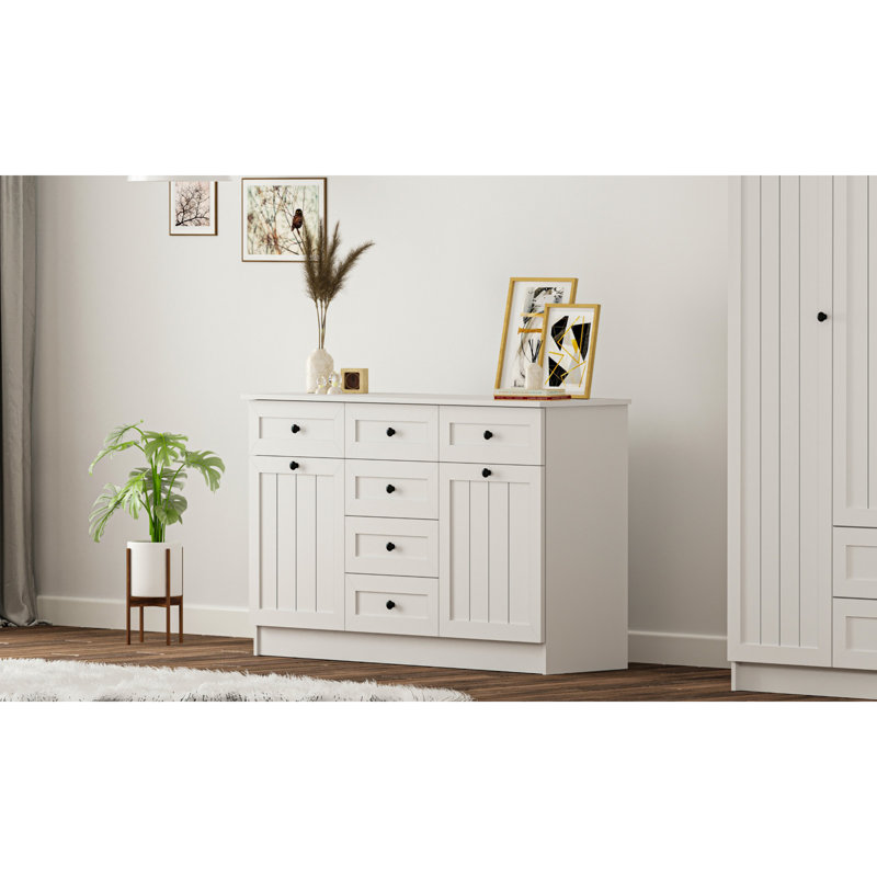 Pittston 130Cm Wide 6 Drawer