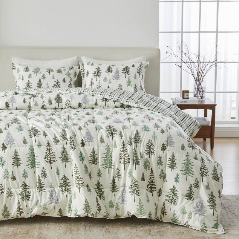 Microfiber Comforter Set with Shams, Twin Comforter + 1 Standard Sham, Truckee