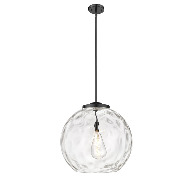 1 - Light Single Drop Pendant Pendant, Matte Black