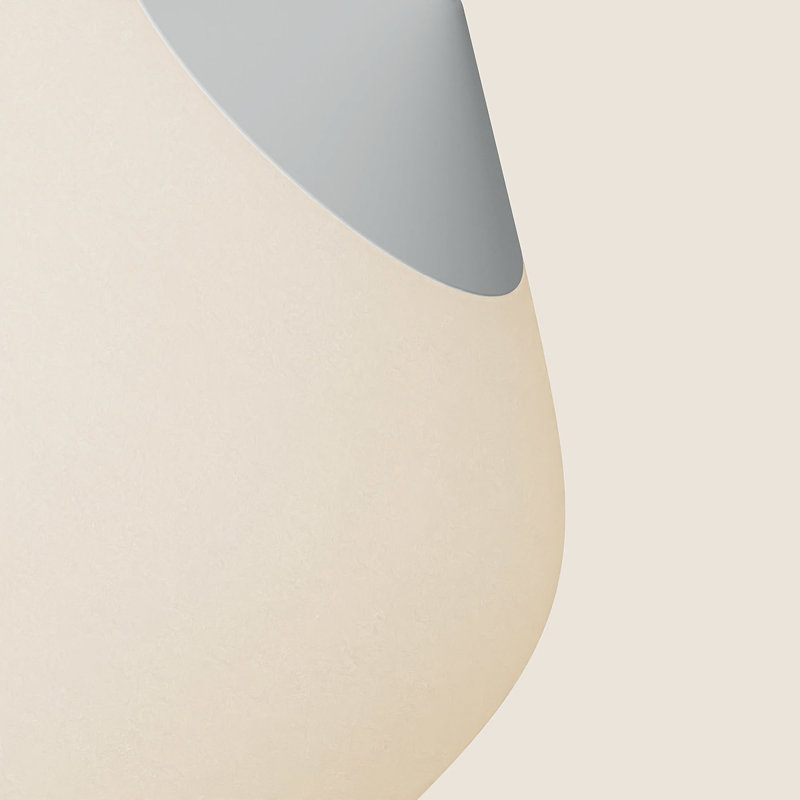 Goby Pendant Light, Olive, White, 12.25'' H x 10'' W x 10'' D