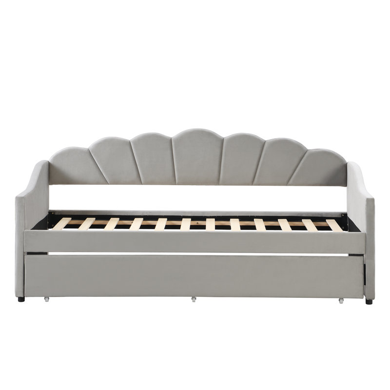 Upholstered Sofa Bed Daybed With Trundle