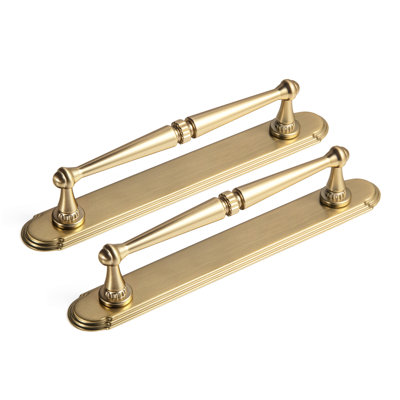 Poignée de tiroir rétro Vintage G014 - laiton antique, poignée décorative détaillée pour armoires et meubles