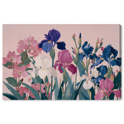 «Gouache Florals II», impression murale sur toile par Art Remedy, tendue avec châssis, 15 x 10