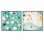 Castleton - Ensemble de 2 collages carrés à formes abstraites-101860446-101860450